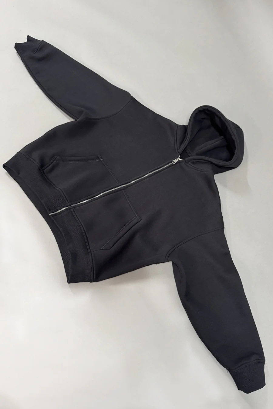 Zip Hoodie Premium Blanks 330GSM Night Blue - Image 9